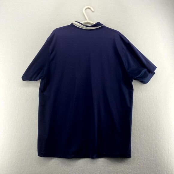 UCONN Mens Navy Embroidered Polo Athletic Material CS Crable Size XL - Picture 2 of 11